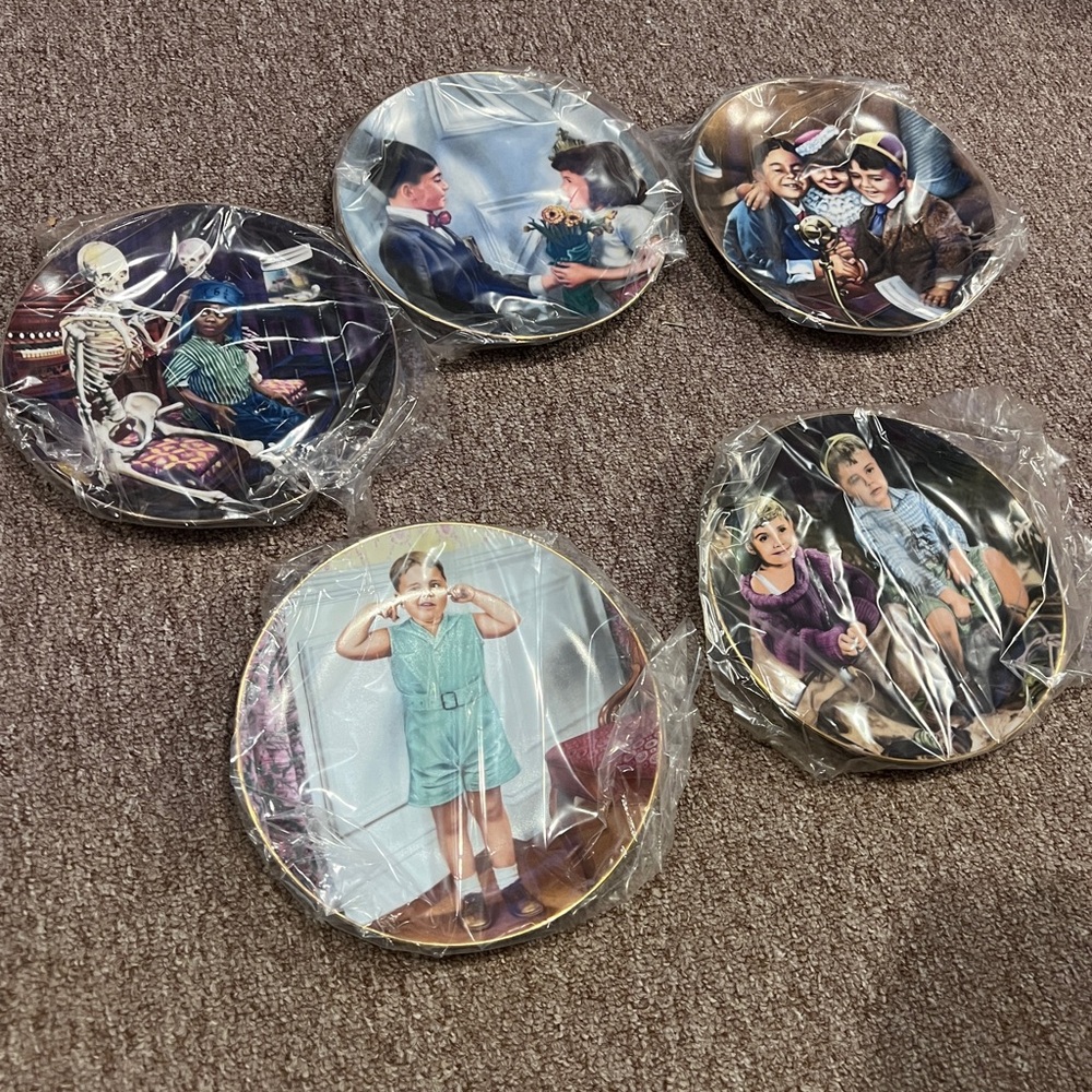 “Little Rascals” Collector Plates- 5 Plates- The Hamilton Collection - NEW.